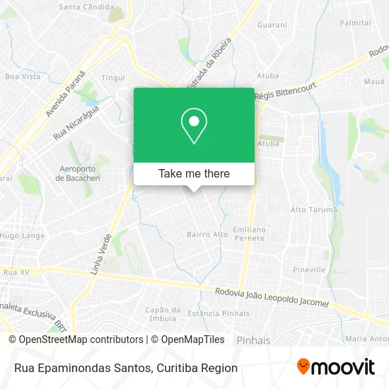 Rua Epaminondas Santos map