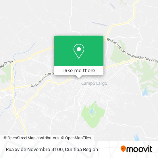 Rua xv de Novembro 3100 map