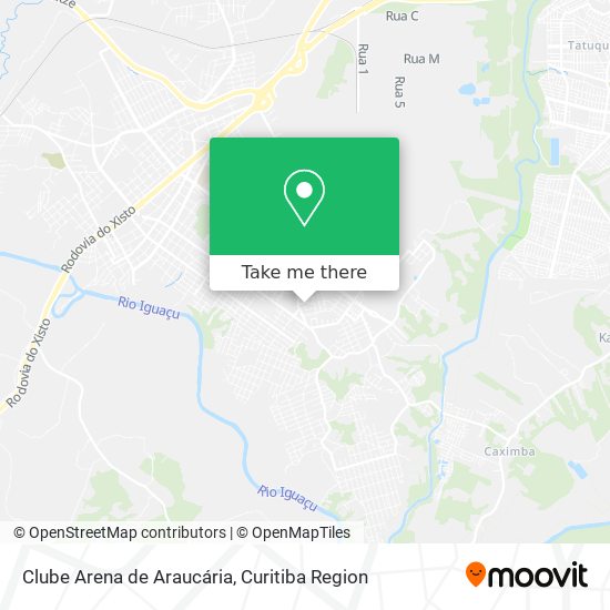 Clube Arena de Araucária map