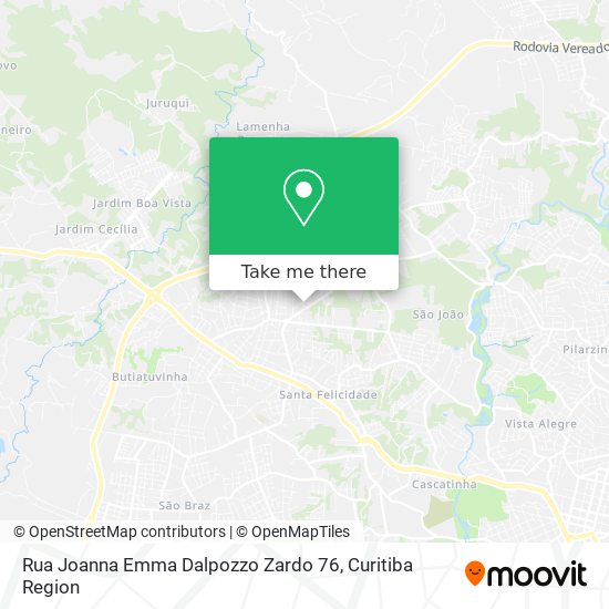 Mapa Rua Joanna Emma Dalpozzo Zardo 76