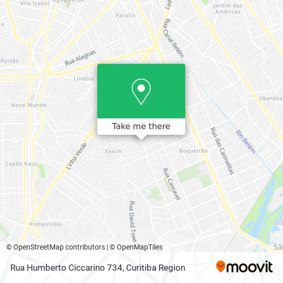 Rua Humberto Ciccarino 734 map