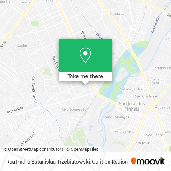 Rua Padre Estanislau Trzebiatowski map