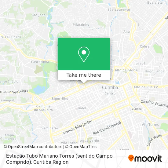 Estação Tubo Mariano Torres (sentido Campo Comprido) map