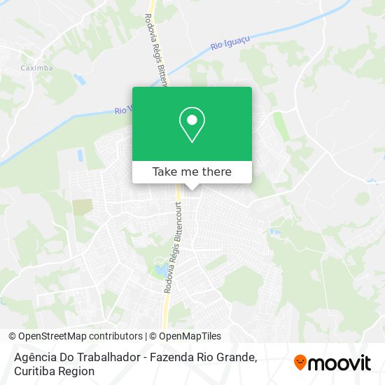 Agência Do Trabalhador - Fazenda Rio Grande map