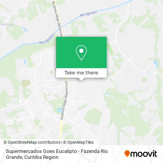 Supermercados Goes Eucalipto - Fazenda Rio Grande map