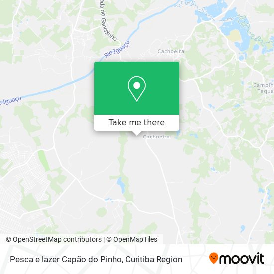 Pesca e lazer Capão do Pinho map