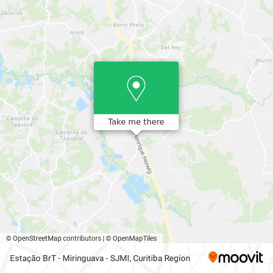 Estação BrT - Miringuava - SJMI map