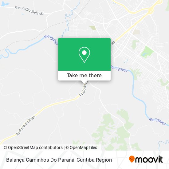 Balança Caminhos Do Paraná map