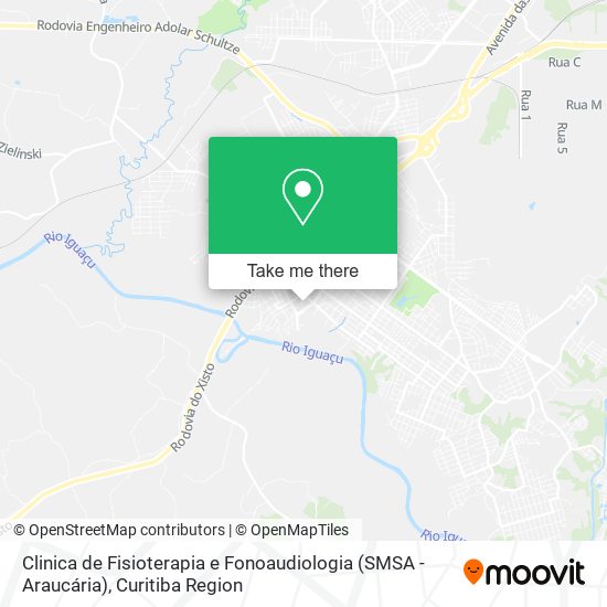 Clinica de Fisioterapia e Fonoaudiologia (SMSA - Araucária) map