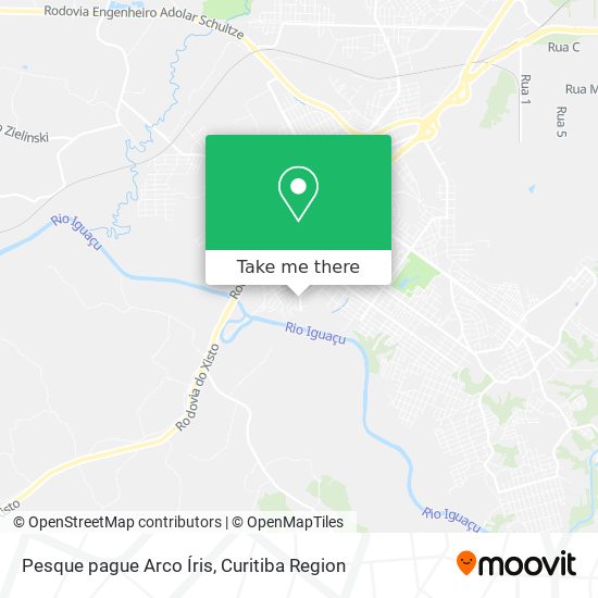 Pesque pague Arco Íris map