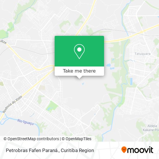Petrobras Fafen Paraná. map