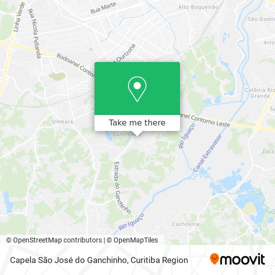 Capela São José do Ganchinho map