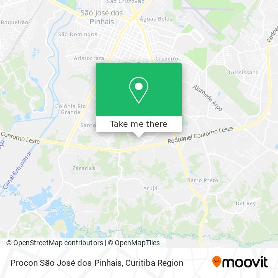 Procon São José dos Pinhais map
