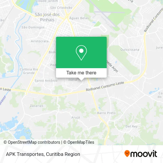 APK Transportes map