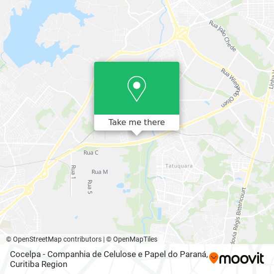 Cocelpa - Companhia de Celulose e Papel do Paraná map