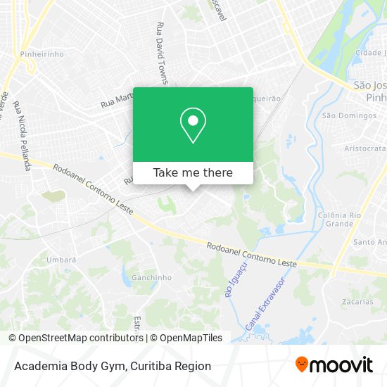 Mapa Academia Body Gym