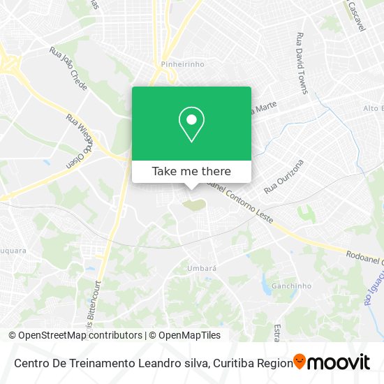 Mapa Centro De Treinamento Leandro silva