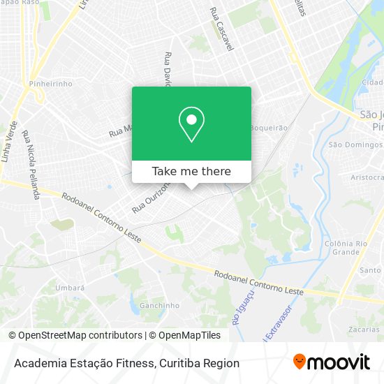 Academia Estação Fitness map