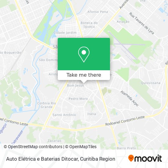 Auto Elétrica e Baterias Ditocar map