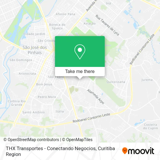 THX Transportes - Conectando Negocios map