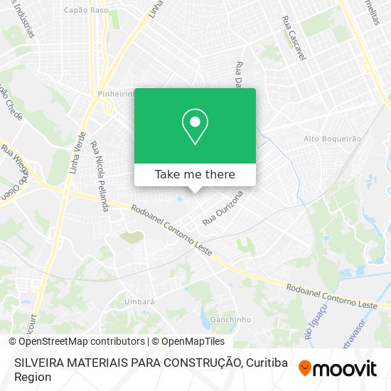 SILVEIRA MATERIAIS PARA CONSTRUÇÃO map