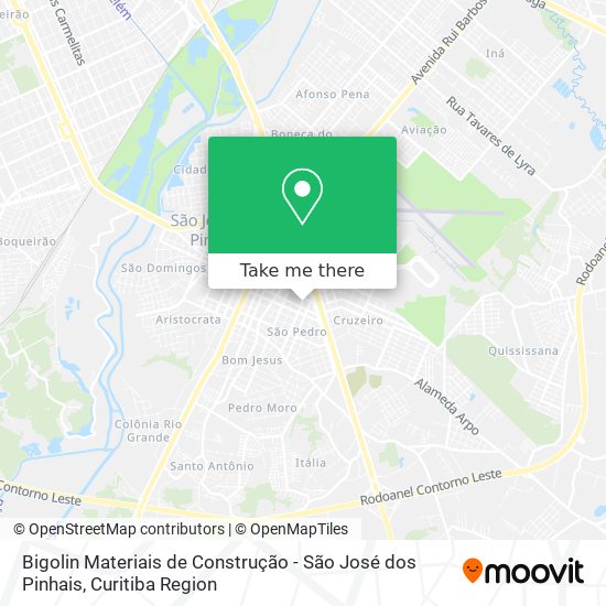 Bigolin Materiais de Construção - São José dos Pinhais map