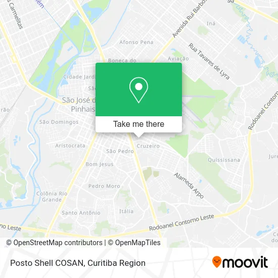 Posto Shell COSAN map