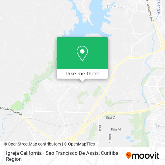 Mapa Igreja California - Sao Francisco De Assis