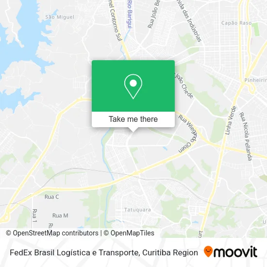 FedEx Brasil Logística e Transporte map