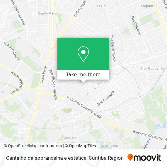 Cantinho da sobrancelha e estética map
