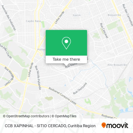 CCB XAPINHAL - SITIO CERCADO map