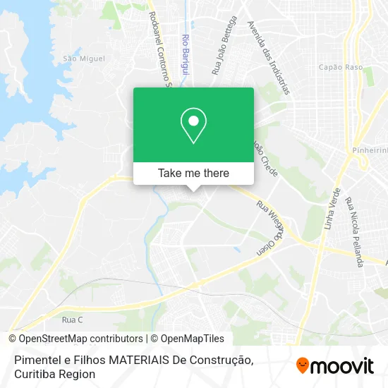Pimentel e Filhos MATERIAIS De Construção map