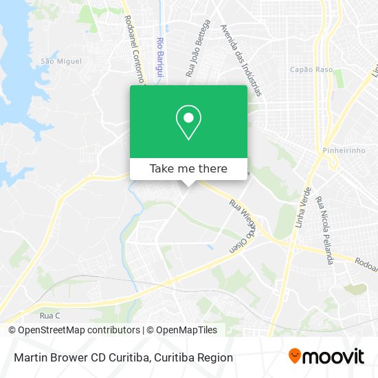Martin Brower CD Curitiba map
