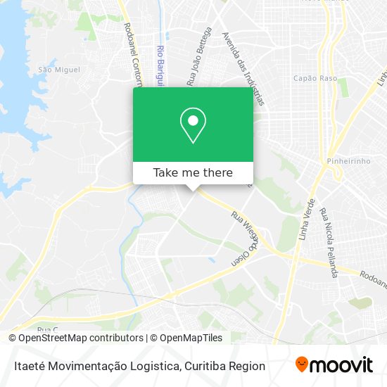 Itaeté Movimentação Logistica map