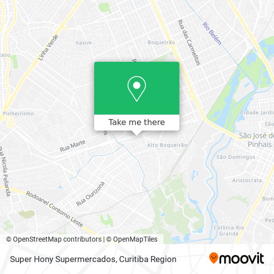 Super Hony Supermercados map