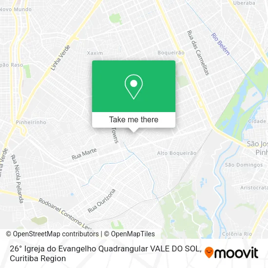 26° Igreja do Evangelho Quadrangular VALE DO SOL map