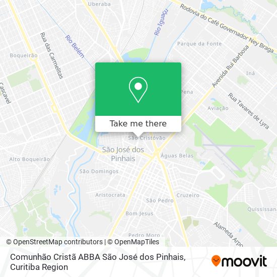 Comunhão Cristã ABBA São José dos Pinhais map