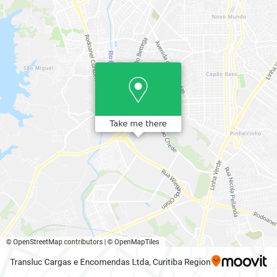 Transluc Cargas e Encomendas Ltda map