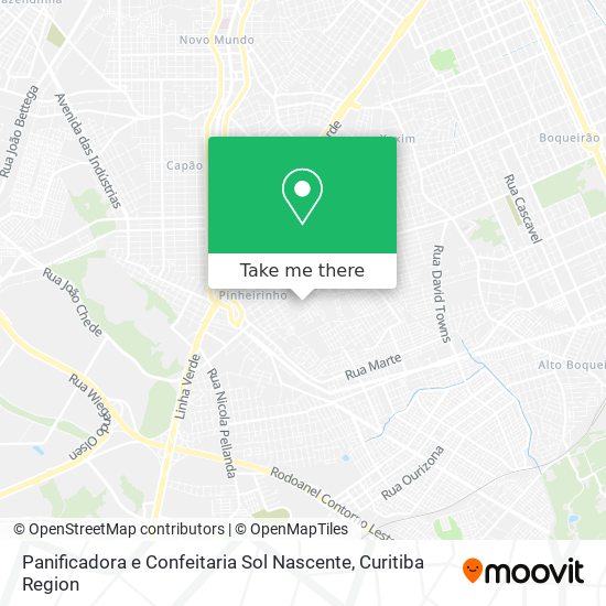 Panificadora e Confeitaria Sol Nascente map