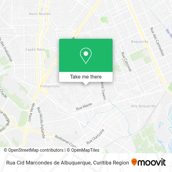 Rua Cid Marcondes de Albuquerque map