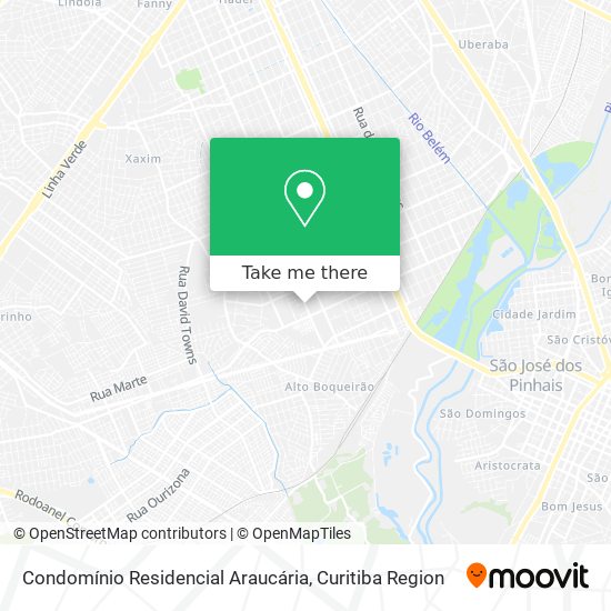 Condomínio Residencial Araucária map