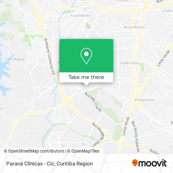 Paraná Clínicas - Cic map
