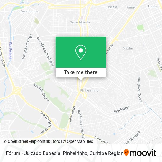 Fórum - Juizado Especial Pinheirinho map