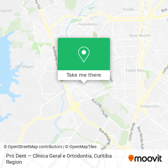 Pró Dent — Clínica Geral e Ortodontia map