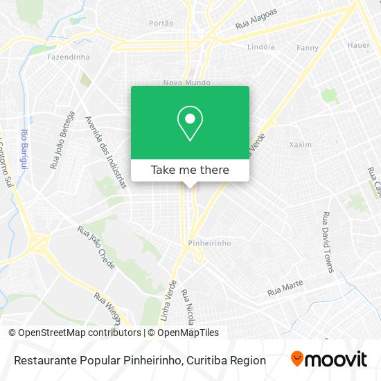 Restaurante Popular Pinheirinho map