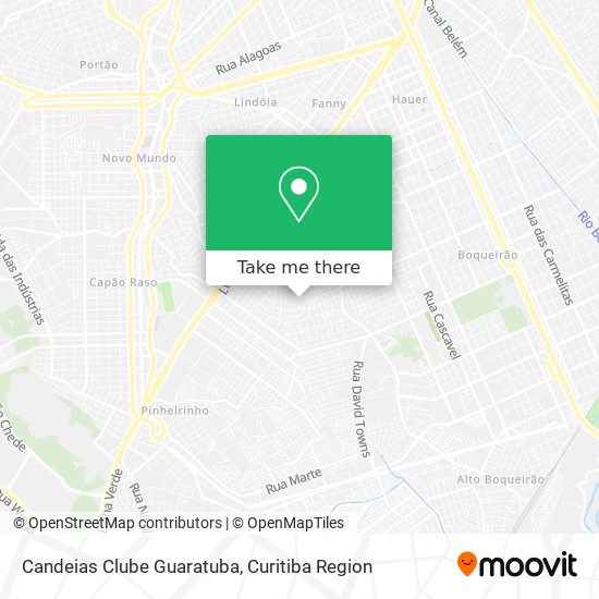 Candeias Clube Guaratuba map