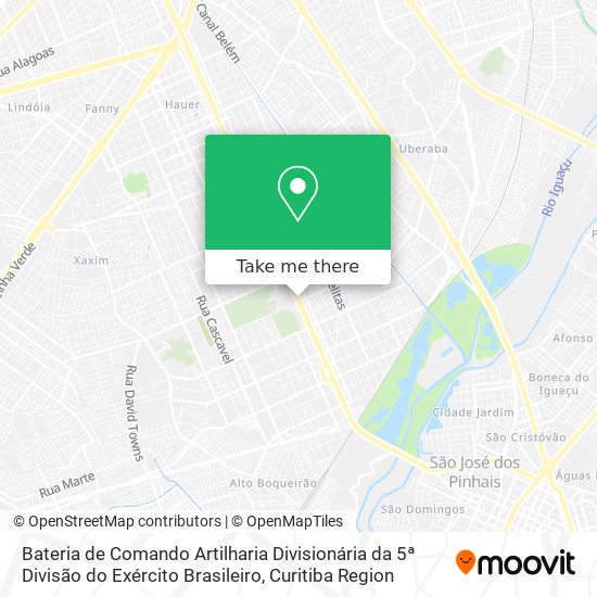 Bateria de Comando Artilharia Divisionária da 5ª Divisão do Exército Brasileiro map