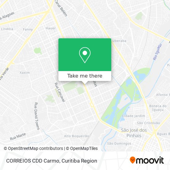 CORREIOS CDD Carmo map