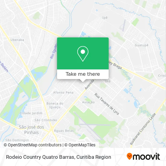 Rodeio Country Quatro Barras map