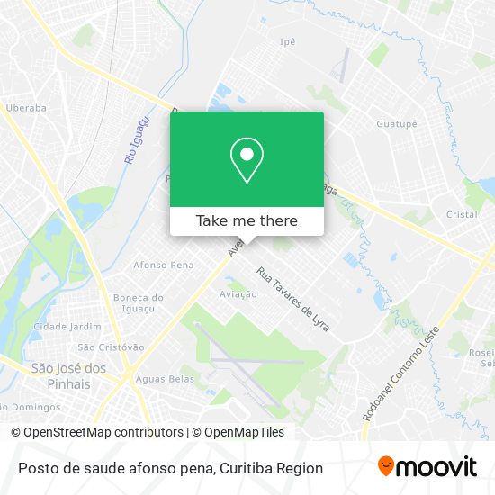 Posto de saude afonso pena map